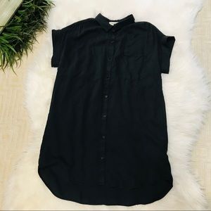 NWT Anthropologie Cloth and Stone Black Dress Sz L